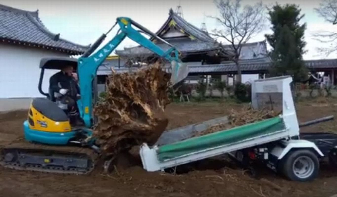 Jan:Site Preparation Work of Temple in Gifu