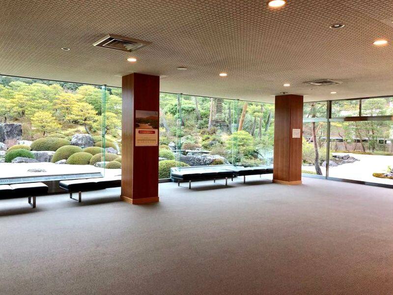 zen garden at public facility